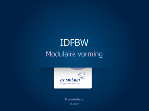 1509 IDPBW Modulaire vorming
