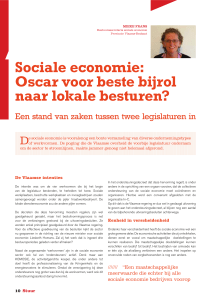 Sociale economie: Oscar voor beste bijrol naar lokale besturen?