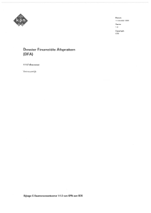 Dossier Financiële Afspraken (DFA)