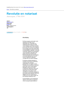 Revolutie en notariaat - Universitaire Pers Leuven