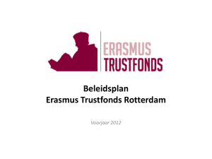 Erasmus Trustfonds Rotterdam - Stichting Erasmus Trustfonds