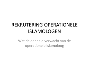 recrutement islamologue operationnel