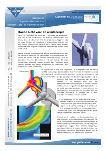 Koude lucht voor de windenergie