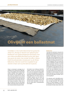 Olivijn in een ballastmat