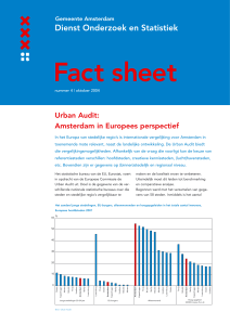 Urban Audit: Amsterdam in Europees perspectief