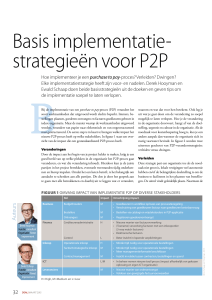 Basis implementatie- strategieën voor P2P