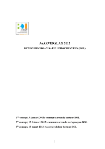 Jaarplan 2012 Stichting BOL