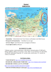 Rusland KAMCHATKA Kamchatka = Schiereiland in het Verre