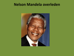 Nelson Mandela overleden