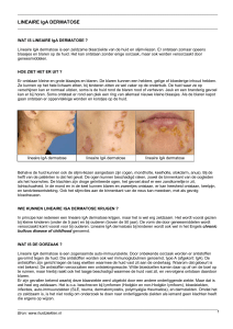 Lineaire IgA dermatose (patientenfolder)