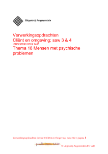 thema 18 Mensen met psychische problemen - Profi