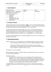 Planten bestemd voor opplant IB.PHY.NO.01.01 Noorwegen