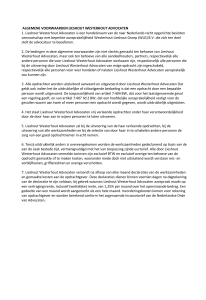 Algemene voorwaarden - Lieshout Westerhout Advocaten