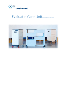 Evaluatie Care Unit test