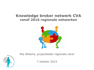 knowledge broker regionale uitrol 2016