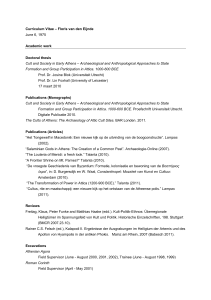 Curriculum Vitae – Floris van den Eijnde June 6, 1975 Academic