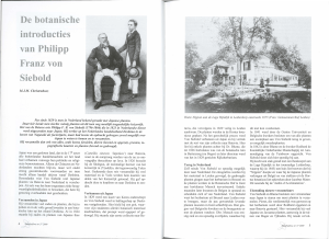 De botanische introducties van Philipp Franz von Siebold
