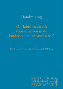 Off-label medicatie voorschrijven in de kinder