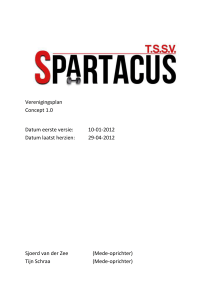 Verenigingsplan TSSV Spartacus 1.0
