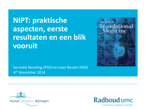 NIPT - Stichting Prenatale screening regio Nijmegen