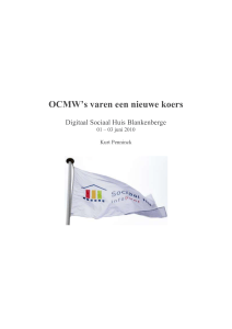OCMW`s varen een nieuwe koers