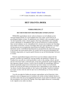 het urantia boek - verhandeling 27 - Urantia Society of Greater New