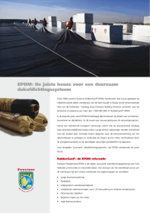 EPDM: De juiste keuze voor een duurzaam dakafdichtingssysteem