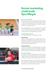 Social marketing onderzoek SportRegie