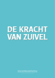 De kracht van zuivel - De Nederlandse Zuivel Organisatie