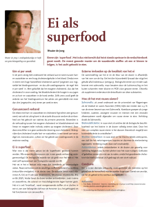Ei als superfood - Natura Foundation