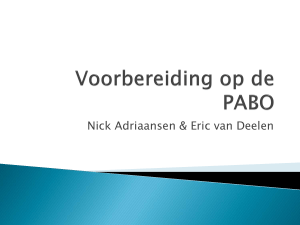 Presentatie lessenaanpak door Eric van Deelen en Nick Adriaansen
