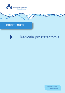 Brochure radicale prostatectomie