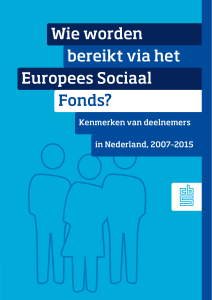 Wie worden bereikt via het Europees Sociaal Fonds?