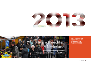 Lees de Rapportage Mensenrechten in Nederland 2013