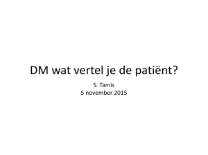 DM wat vertel je de patiënt