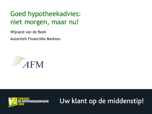 PowerPoint-presentatie - Vakblad De Hypotheekadviseur