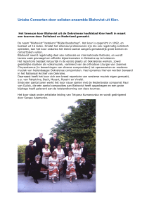 Solisten-ensemble Blahovist in Nederland