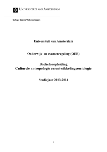 Bacheloropleiding Culturele antropologie en