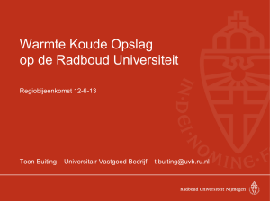 Radboud University Nijmegen - Netwerk duurzame energie
