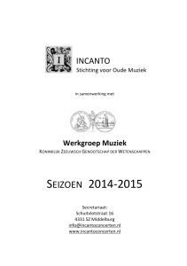 seizoen 2014-‐2015 - Incanto Concerten
