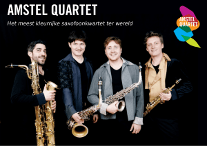 De saxofoonvirtuozen van het Amstel Quartet lijken zich in elk