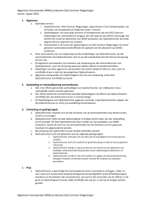 Algemene Voorwaarden WMO producten