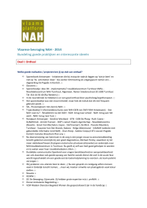 Vlaamse bevraging NAH - 2014 Bundeling goede