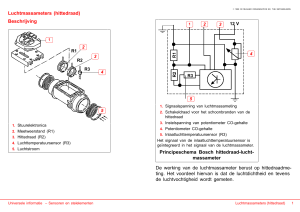 Luchtmassameters (hittedraad) Beschrijving Principeschema Bosch