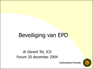 Beveiliging van EPD - science.uu.nl project csg