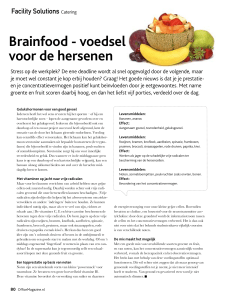 Brainfood - voedsel voor de hersenen