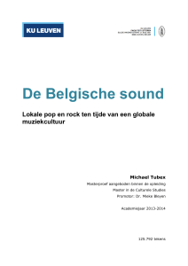 De Belgische sound: lokale pop en rock ten tijde van een globale
