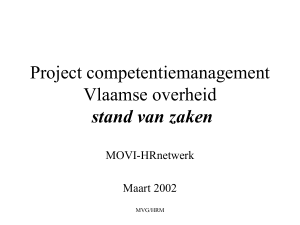 Project competentiemanagement Vlaamse overheid