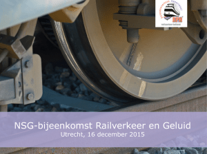 NSG-bijeenkomst Railverkeer en Geluid