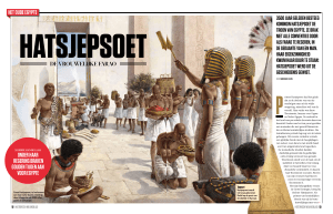 het oude egypte onder haar regering braken gouden tijden aan voor